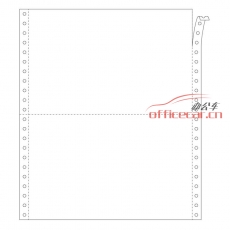 立方(LF) 1联 二等分 天惠电脑打印纸 241-1 70g 80列 带压线（白色）