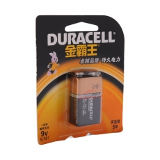 金霸王 Duracell 电池 9V 1节/卡
