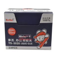博宝 BOBO YS-5020 液体胶水（海绵头） 50ml （透明) 24支/盒