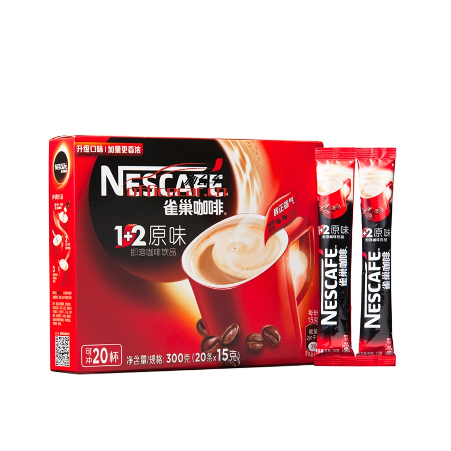 雀巢 Nescafe 原味1+2速溶咖啡 15g/袋 30袋/盒