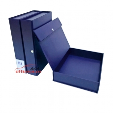 凤江 F.J F803A （深蓝色）加厚粘扣档案盒