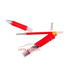 晨光 M&G K-35 粗杆按动中性笔 0.5mm 红色 12支/盒