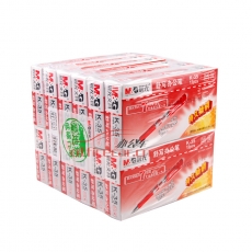 晨光 M&G K-35 粗杆按动中性笔 0.5mm 红色 12支/盒