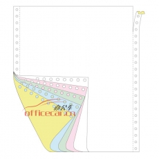 立方(LF) 5联 无等分 天惠电脑打印纸 241-5 70g 80列 带压线（彩色）