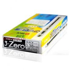 东亚 DONG-A 3-Zero 针嘴中性笔 0.38mm （黑色） 12支/盒