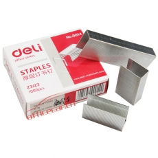 得力 Deli 0014 统一订书钉 23/23 1000枚/盒 5盒/封