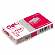 得力 Deli 0015 统一订书钉 23/10 1000枚/盒 5盒/封
