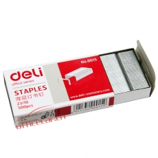 得力 Deli 0015 统一订书钉 23/10 1000枚/盒 5盒/封