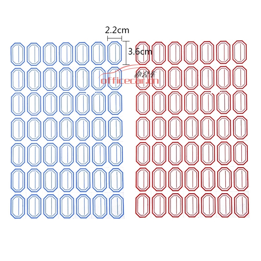 国产 Domestic 手写标签纸 7*7 22*37mm 约60张/包 蓝色