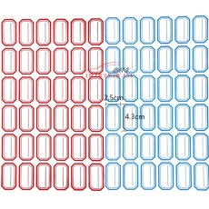 国产 Domestic 手写标签纸 6*6 25*43mm 约60张/包 红色