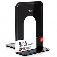 得力 Deli 9272 铁书立(7寸) 2片/付 颜色随机（蓝色库存充足）