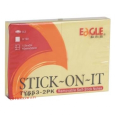 益而高 Eagle TY653-2PK 告示贴 40*50mm 2本/包 12本/封