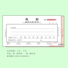 主力 BRUNT 0501 二联单栏收据 48开 20本/封