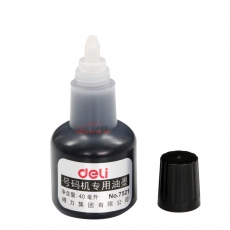 得力 Deli 7521 号码机专用油墨 40ml (黑)