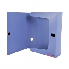 齐心 Comix HC-55 加厚型粘扣档案盒/文件盒/资料盒A4 55mm 蓝色