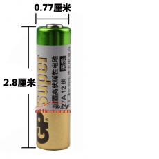 超霸 GP 12伏碱性电池 27A 单粒装 5粒/排
