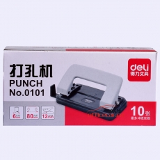 得力 Deli 0101 12张小号打孔机(带标尺)颜色随机