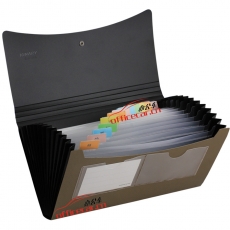 金得利 Kinary SH8403C 高级票据包/风琴包 混色（蓝，绿，粉，黄）