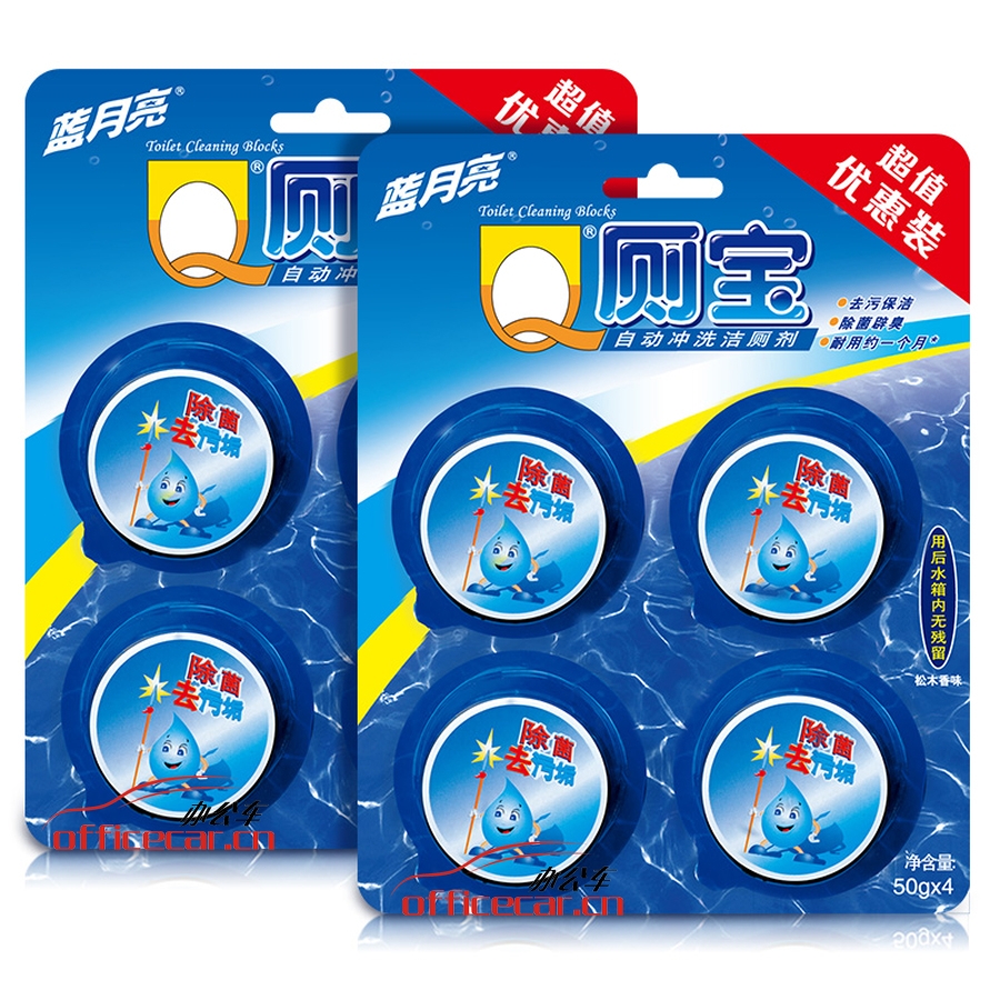 蓝月亮 BlueMoon 蓝泡泡洁厕宝 4粒/装