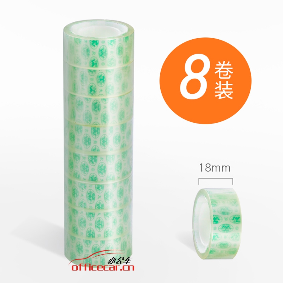 永大 wingtai 透明文具胶带 18mm*30Y（27.5米） 8卷/筒
