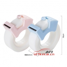 得力/deli 30118 隐形文具胶带套装18mm*20y*50um(混)(2卷/卡+（切割器））