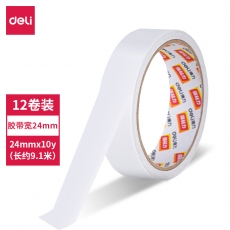 得力 deli 30403 24mm双面胶 12卷