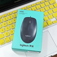 罗技（Logitech）M90 有线鼠标 即插即用 舒适可靠 黑色